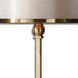 Villena 35 inch 75 watt Brass Buffet Lamp Portable Light