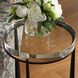 Midas 24.25 X 13.5 inch Dark Bronze and Crystal Accent Table