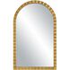 Dandridge Arch 38.75 X 24 inch Antiqued Metallic Gold Leaf Wall Mirror