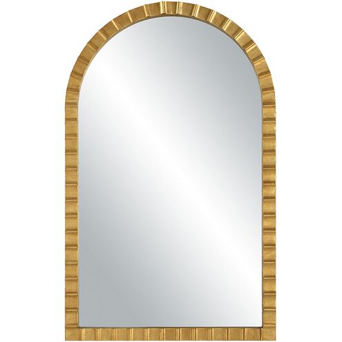 Dandridge Arch 38.75 X 24 inch Antiqued Metallic Gold Leaf Wall Mirror