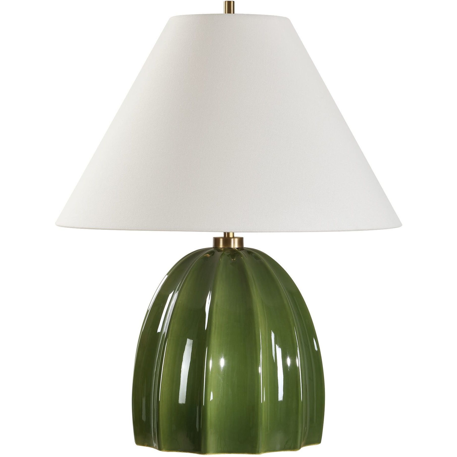 Renna 25.5 inch 150.00 watt Moss Green Glaze Table Lamp Portable Light
