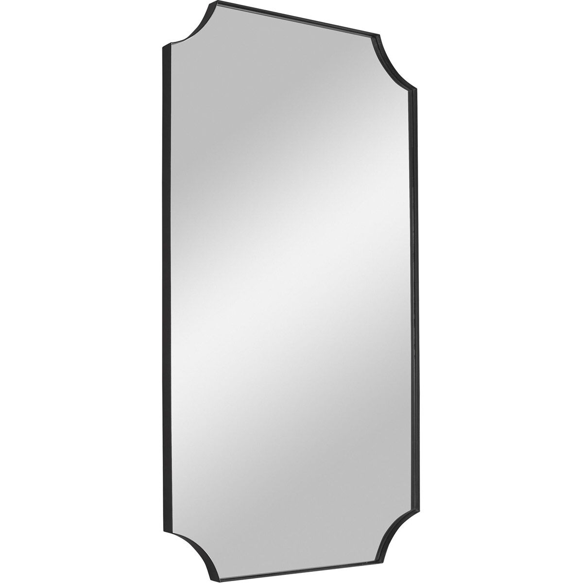 Lennox 40 X 22 inch Black Wall Mirror