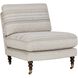 Chatsworth Boucle and Walnut and Brass Accent Chair