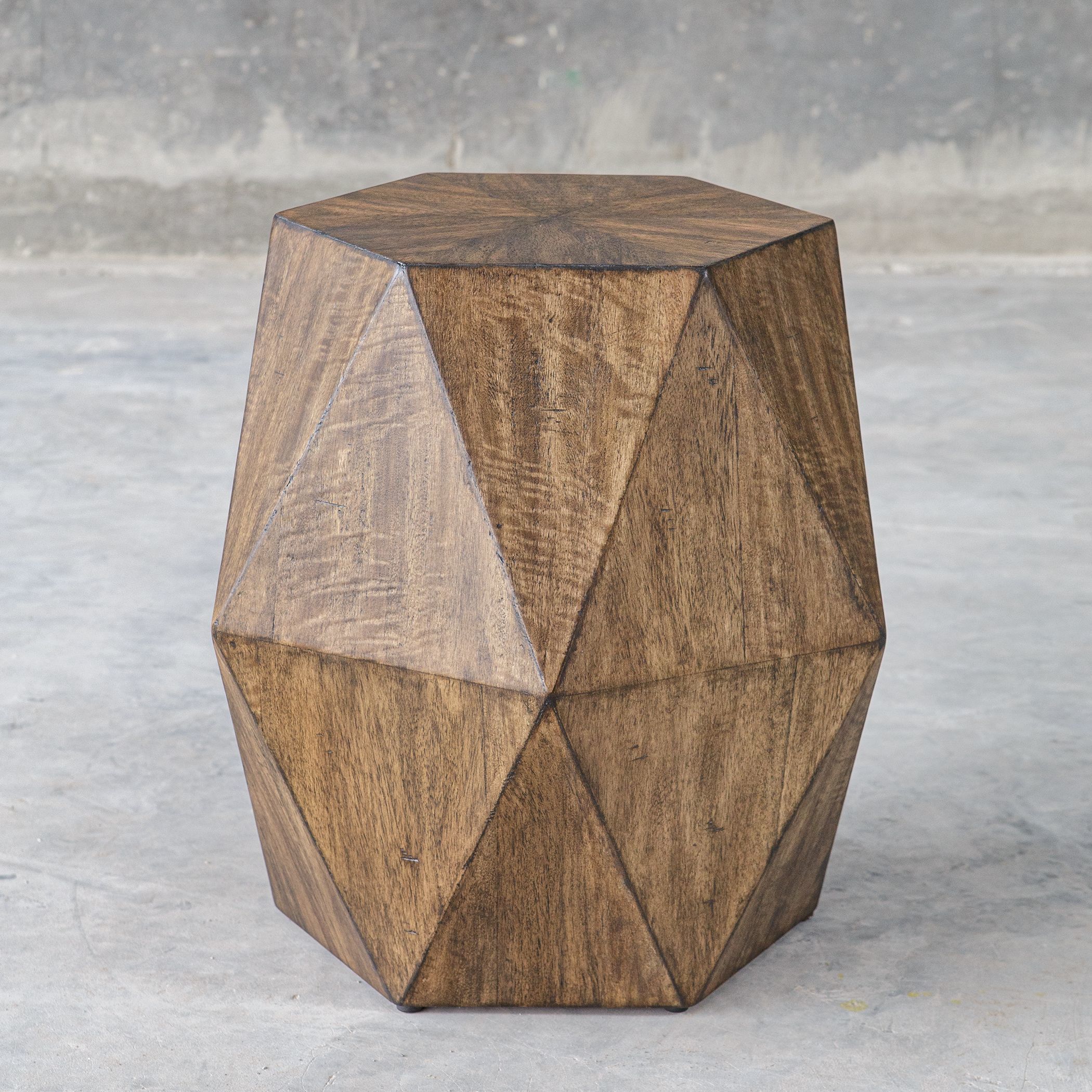 Volker 18 X 18 inch Burnished Honey Accent Table