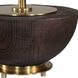 Kalo 22 inch 150 watt Antique Brass and Crisp White Table Lamp Portable Light