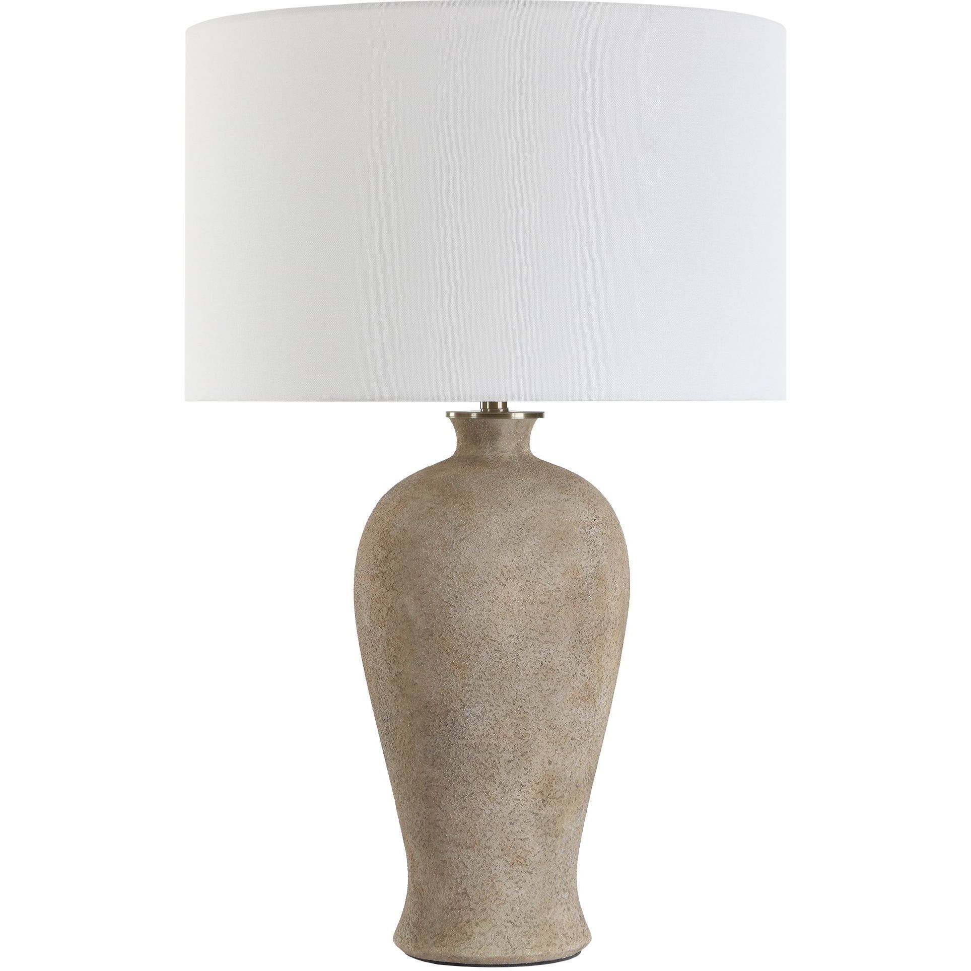 Torres 30 inch 150 watt Neutral Tones and Brass Table Lamp Portable Light