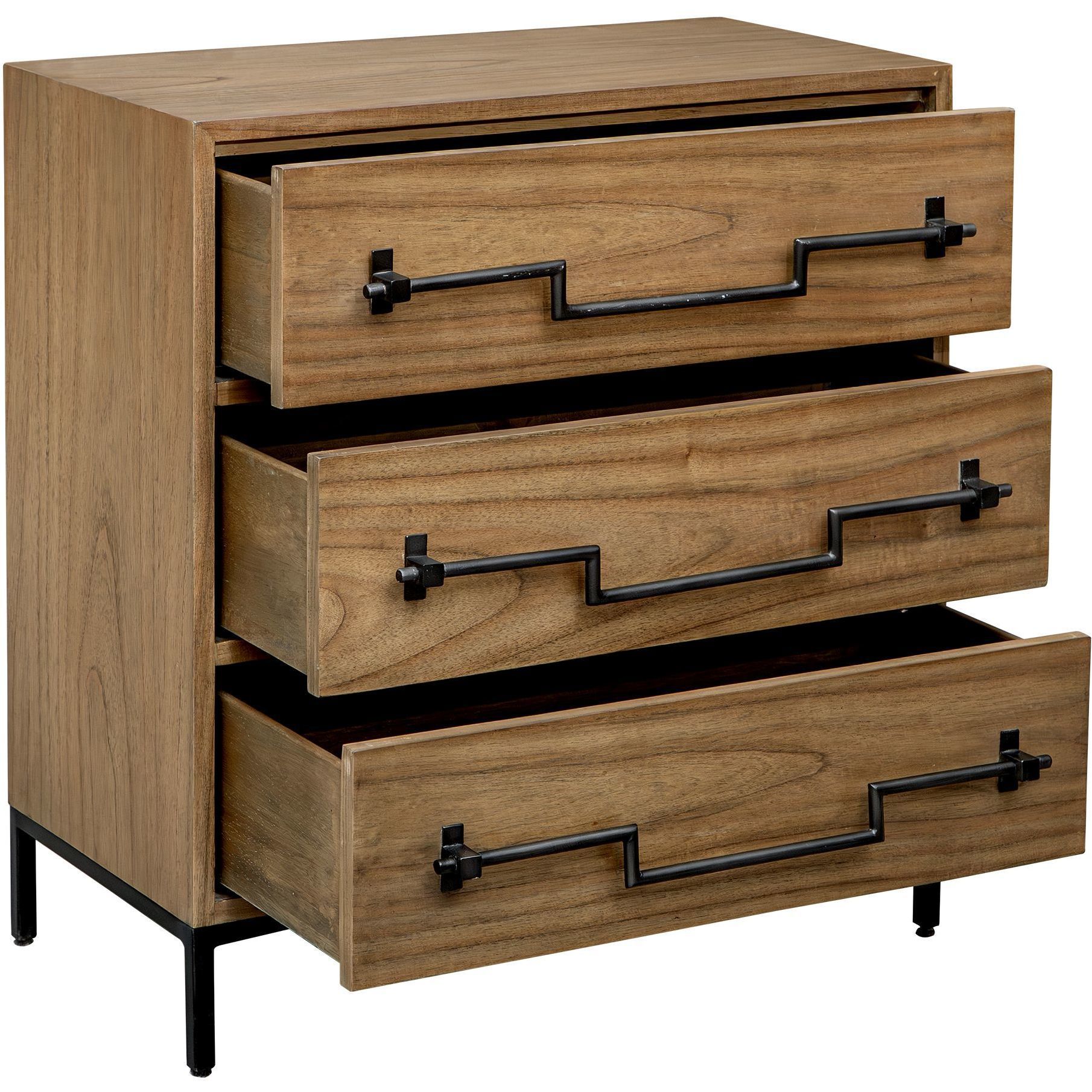 Jory Natural Mango Wood and Iron Accent Chest