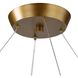 Biscotti 43.63 inch Bronze With Golden Highlight LED Chandelier Ceiling Light