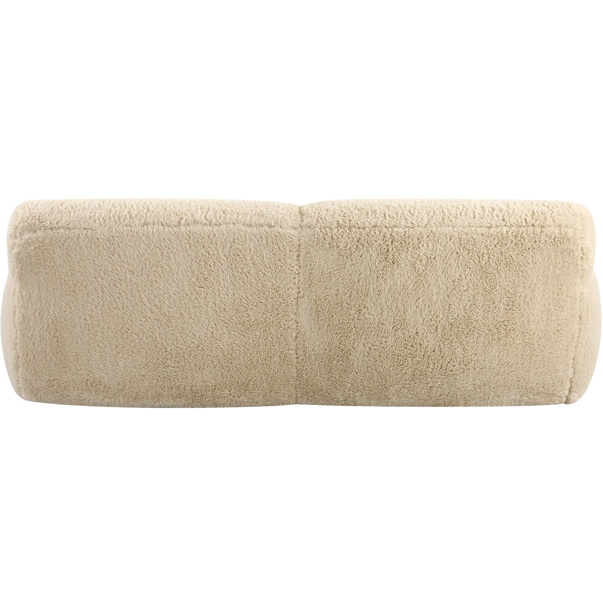 Abide Caramel Toned Faux Sheepskin Sofa