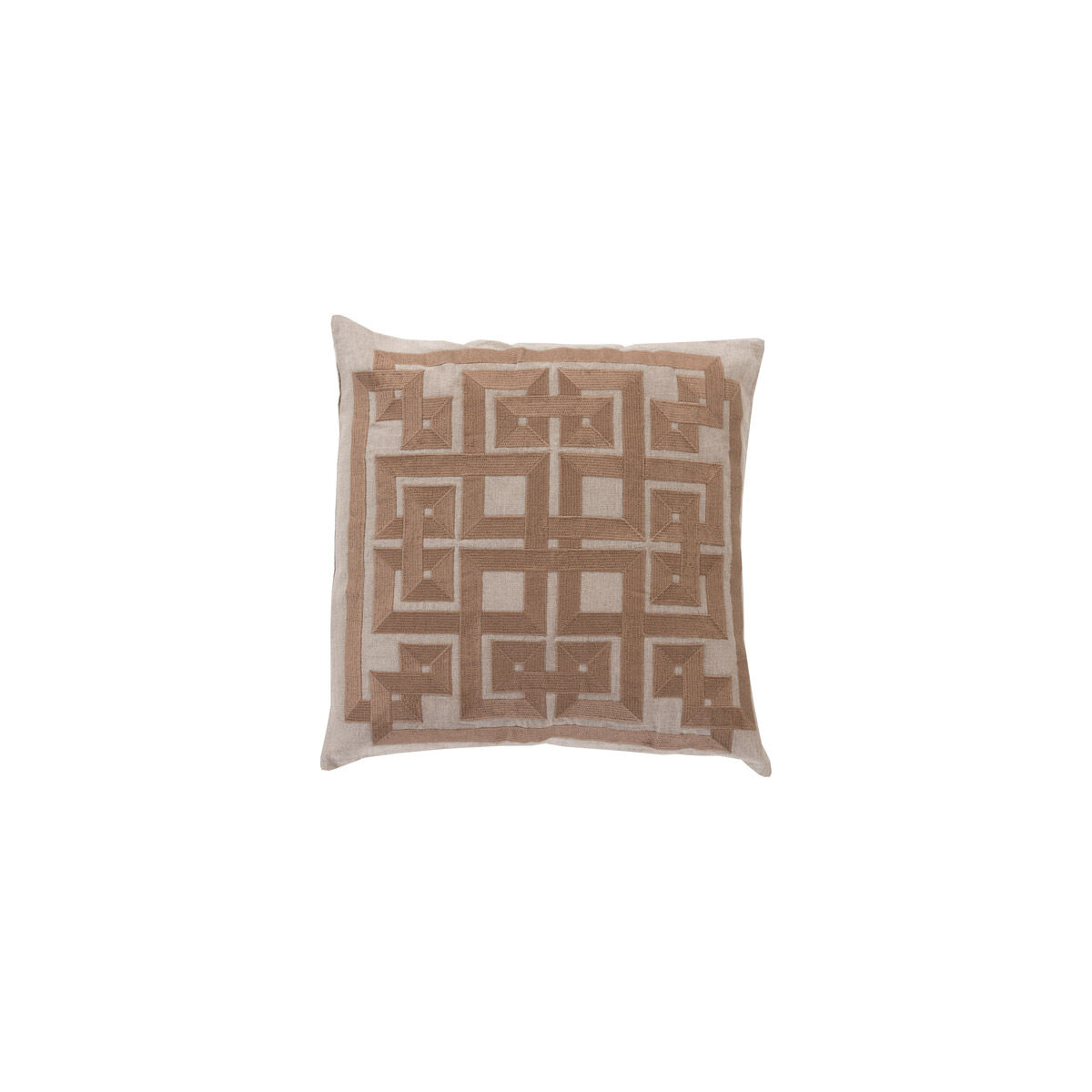 Gramercy 20 X 20 inch Light Gray and Dark Brown Throw Pillow