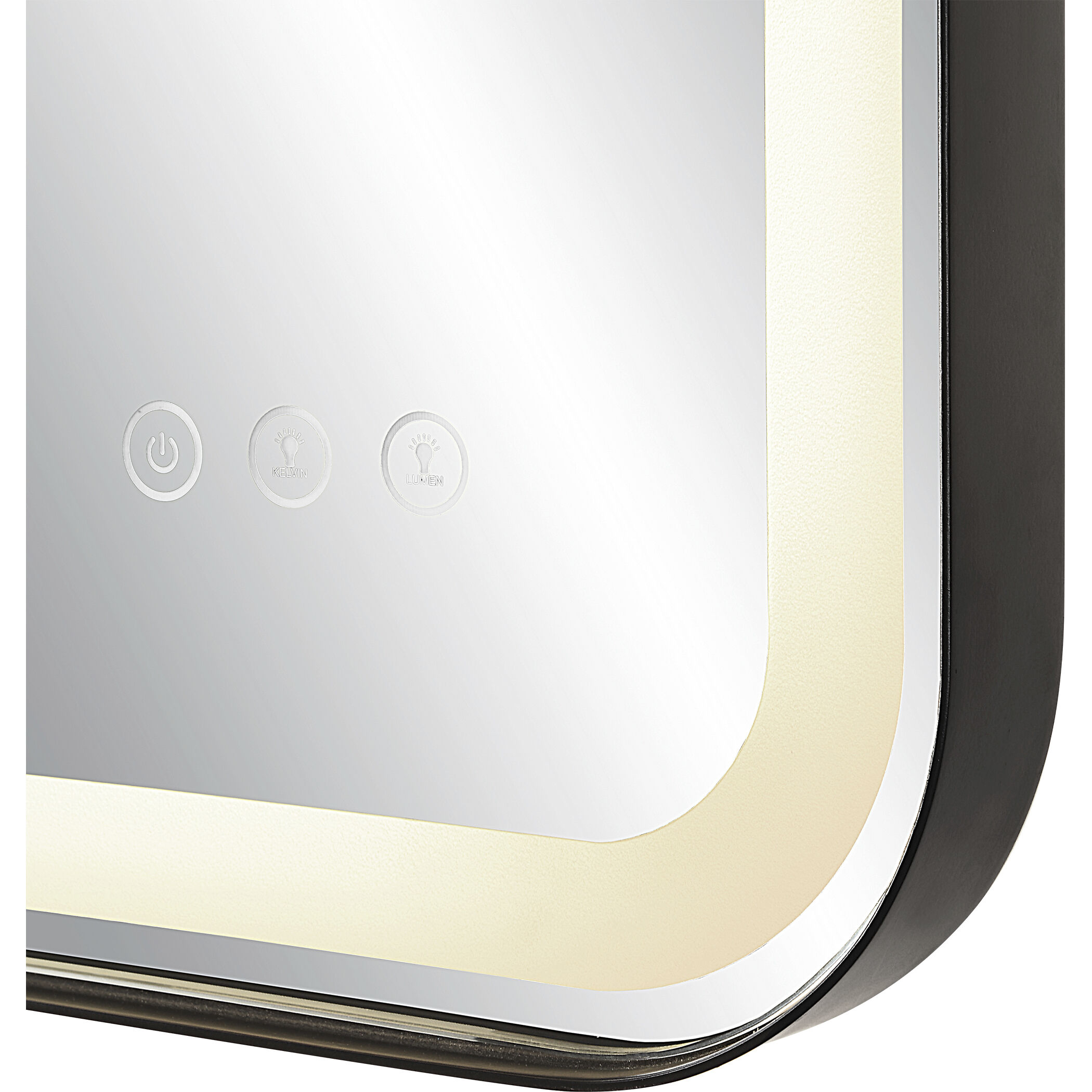 Crofton 32 X 22 inch Satin Black Vanity Mirror