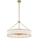 Algiers 8 Light 30 inch Textured Soft Gold Pendant Ceiling Light