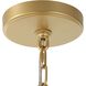 Macrame 4 Light 18 inch Brushed Gold Pendant Ceiling Light