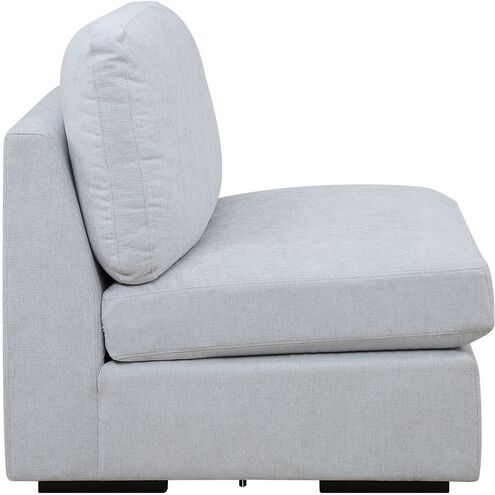 Refuge Light Cloud Blue Polyester Sofa, Armless