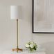 Lautoka 36 inch 100.00 watt Brass and Rattan Buffet Lamp Portable Light