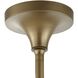 Biddeford 6 Light 36 inch Brushed Matte Gold Pendant Ceiling Light