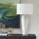 Arden 32.5 inch 150.00 watt Smoky Blue Glaze with Brushed Nickel and Crystal Table Lamp Portable Light