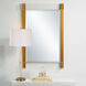 Nera 44 X 28 inch Plated Brass and Acrylic Mirror
