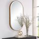 Lago 40 X 21.25 inch Antiqued Golden Bronze Mirror