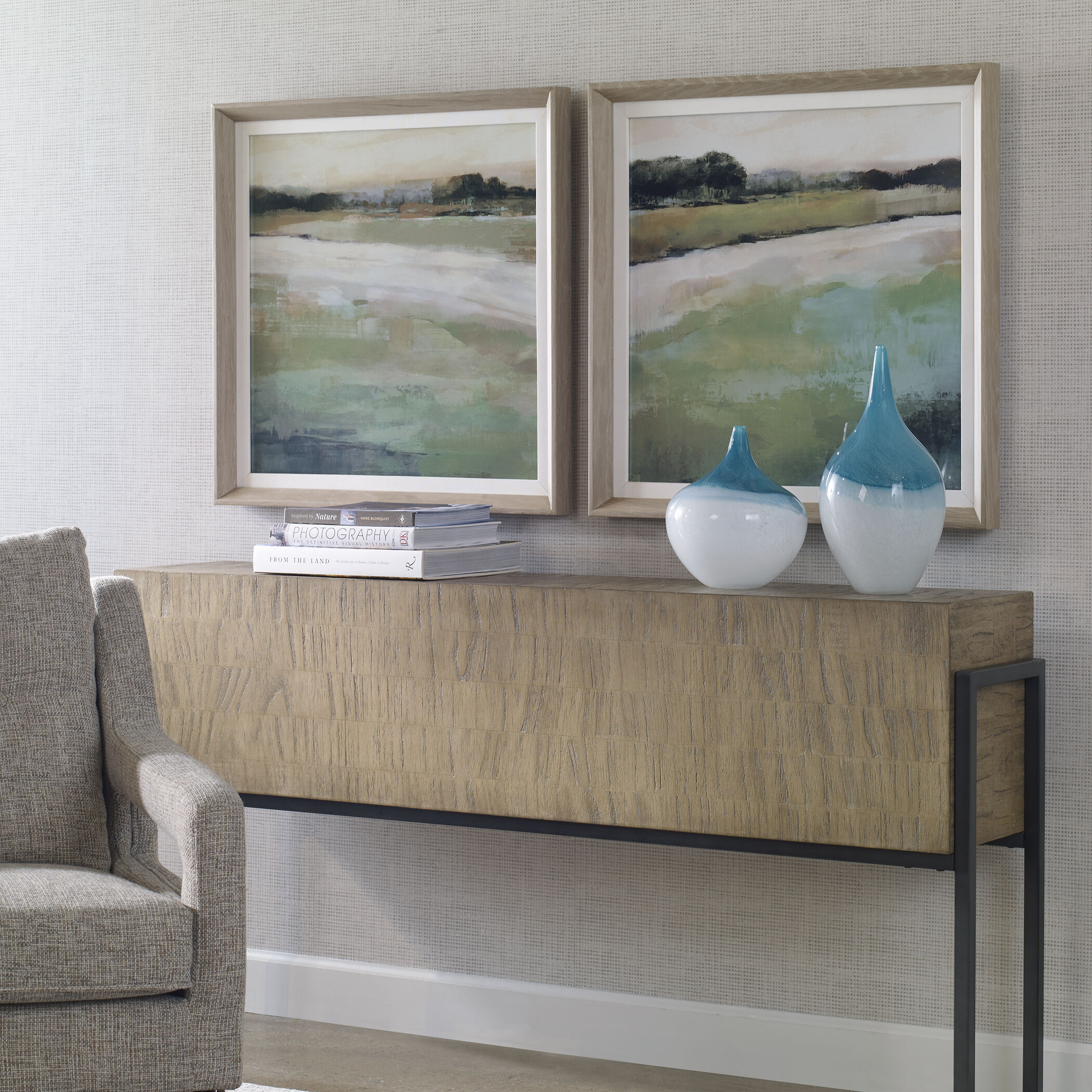 Vivid Vista 28 X 28 inch Framed Prints, Set of 2