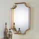 Lindee 30 X 20 inch Antiqued Gold Wall Mirror