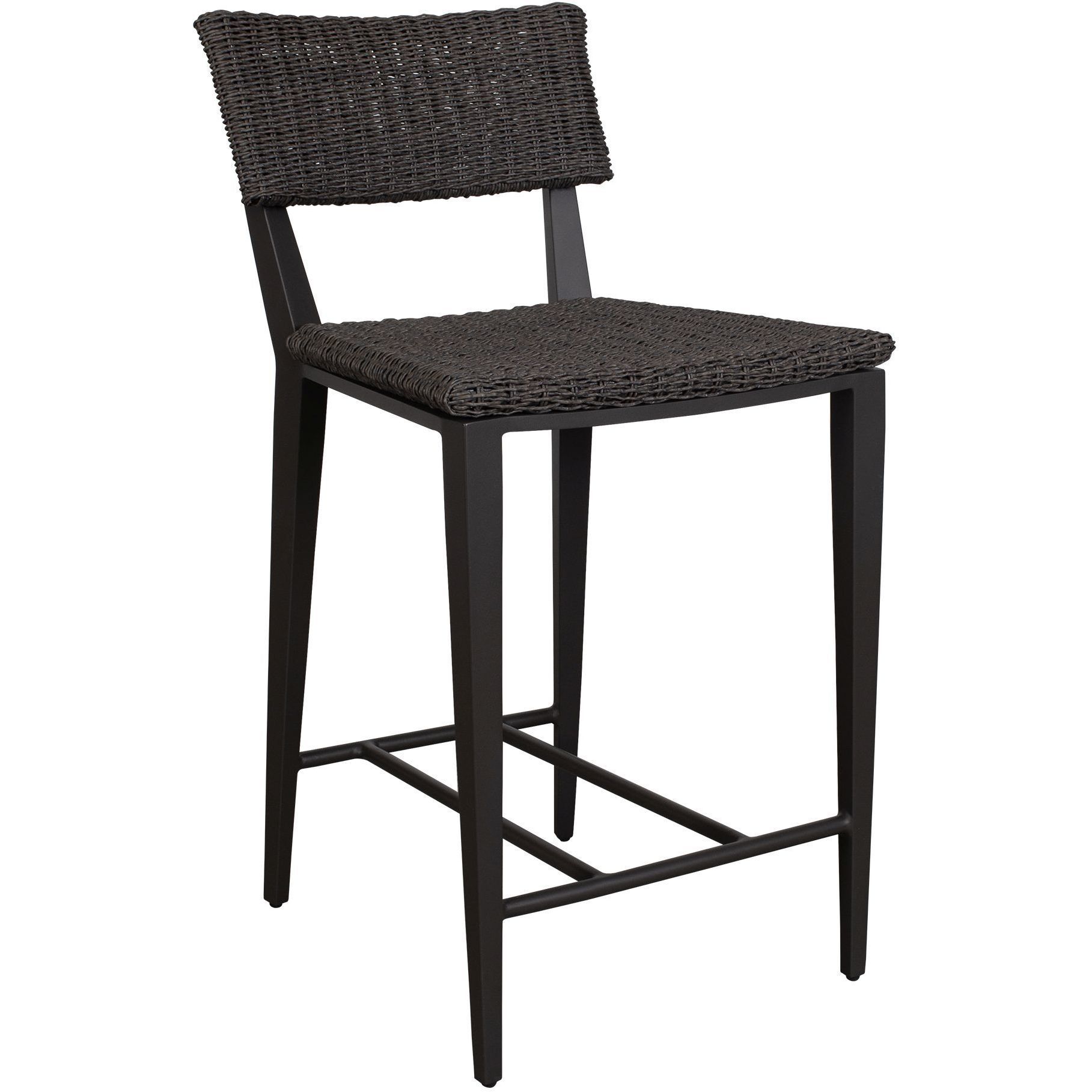 Calbas 38 inch Java Black and Mocha Outdoor Counter Stool