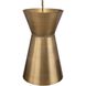Crocker 1 Light 14.5 inch Antique Brass and Natural Woven Mini Pendant Ceiling Light