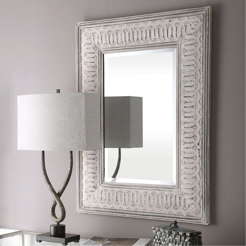 Argenton 41 X 31 inch Distressed Taupe Ivory and Aged Gray Wall Mirror