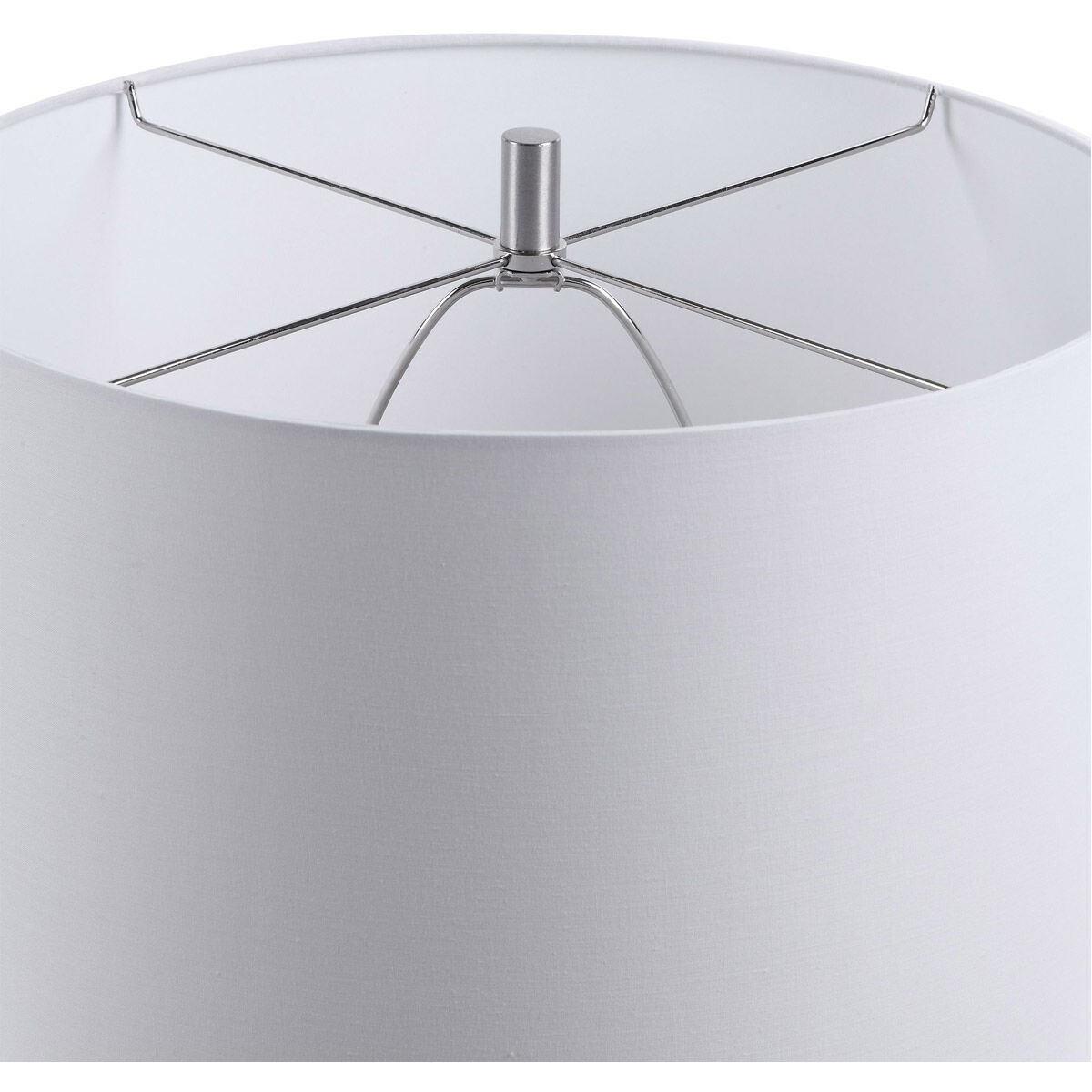 Granger 29 inch 150 watt Aged White and Dark Chocolate Brown Table Lamp Portable Light