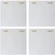 Snowdrift Fresh White Wall Decor, Set of 4