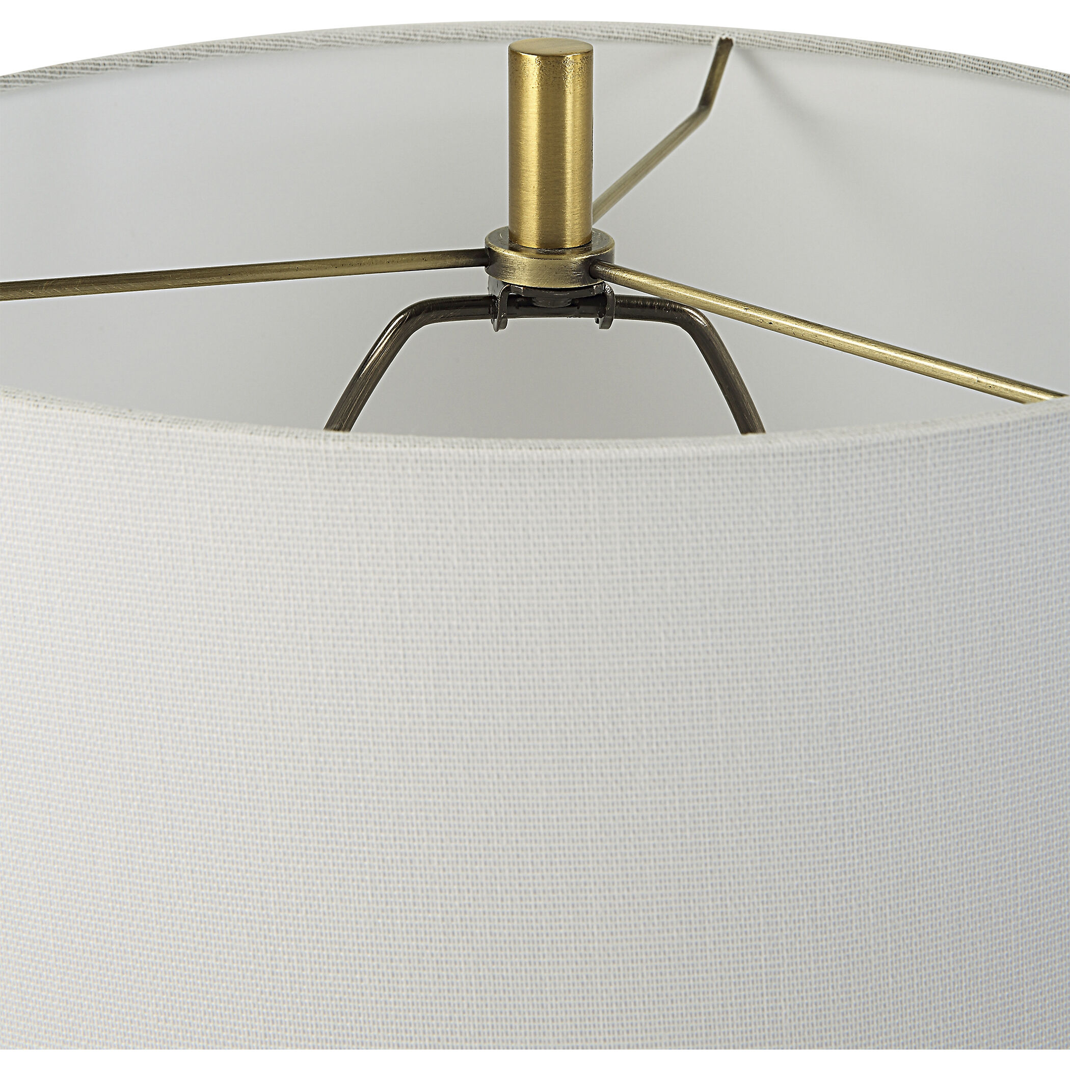 Kaimana 34 inch 150.00 watt Mottled Aged Blue Drip Glaze and Antiqued Brass Buffet Lamp Portable Light