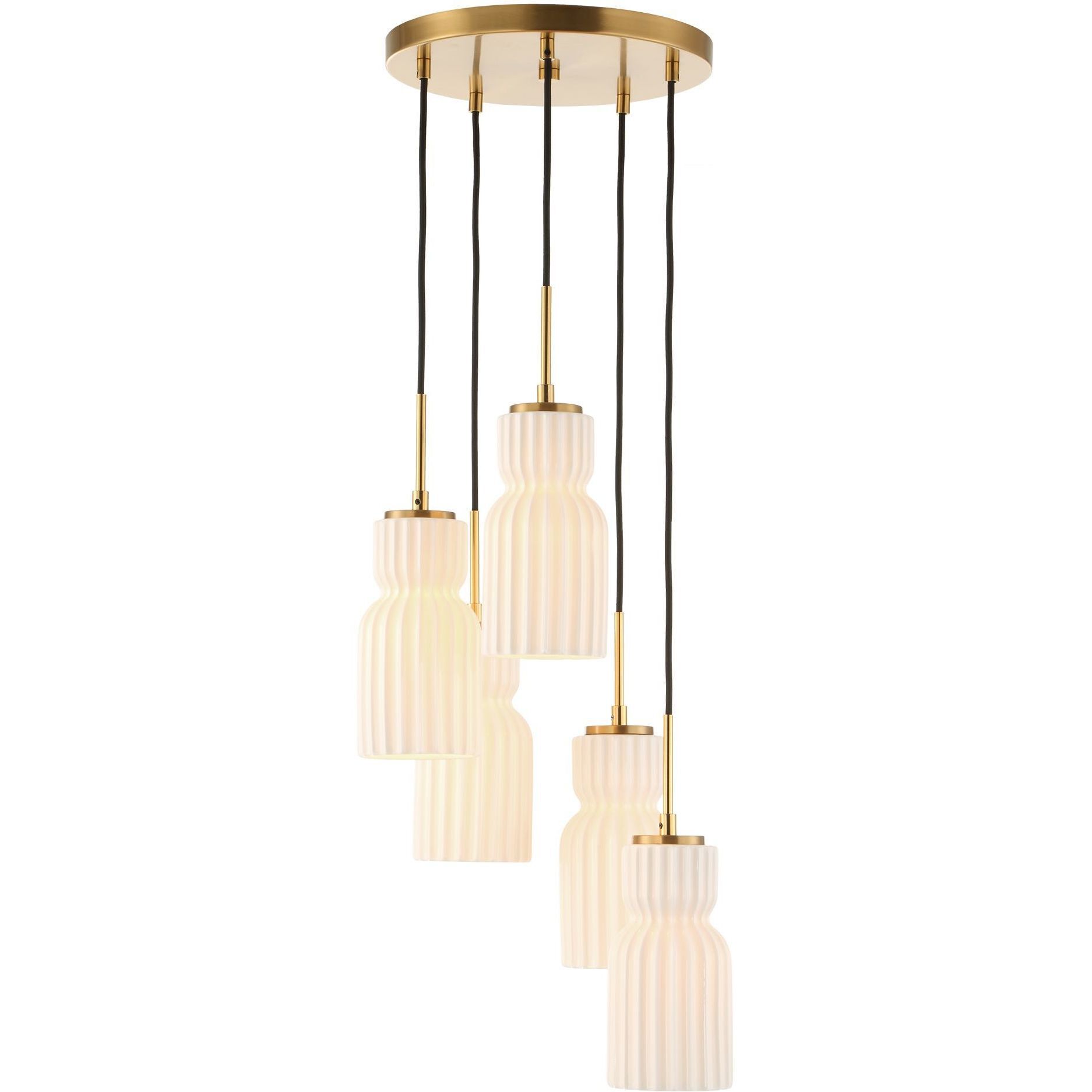 Vanier 5 Light 14 inch Warm Brass Pendant Ceiling Light