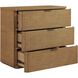 Duluth Oak Veneer and Dark Bronze 3 Drawer Chest