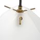 Geodesic 5 Light 47 inch Matte Antique Brass Linear Pendant Ceiling Light