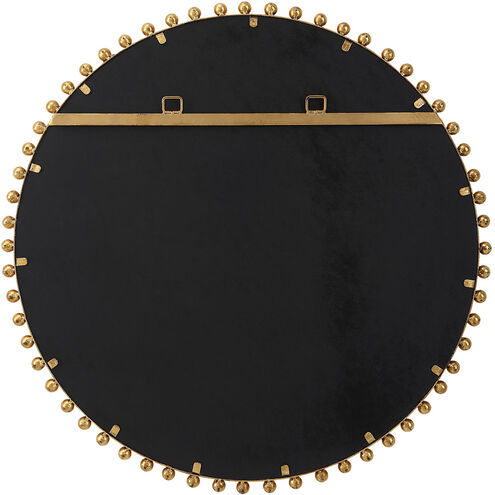 Taza 32 X 32 inch Gold Leaf Wall Mirror, Round