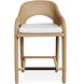 Kavali 38 inch Natural Honey and Oyster White Outdoor Counter Stool