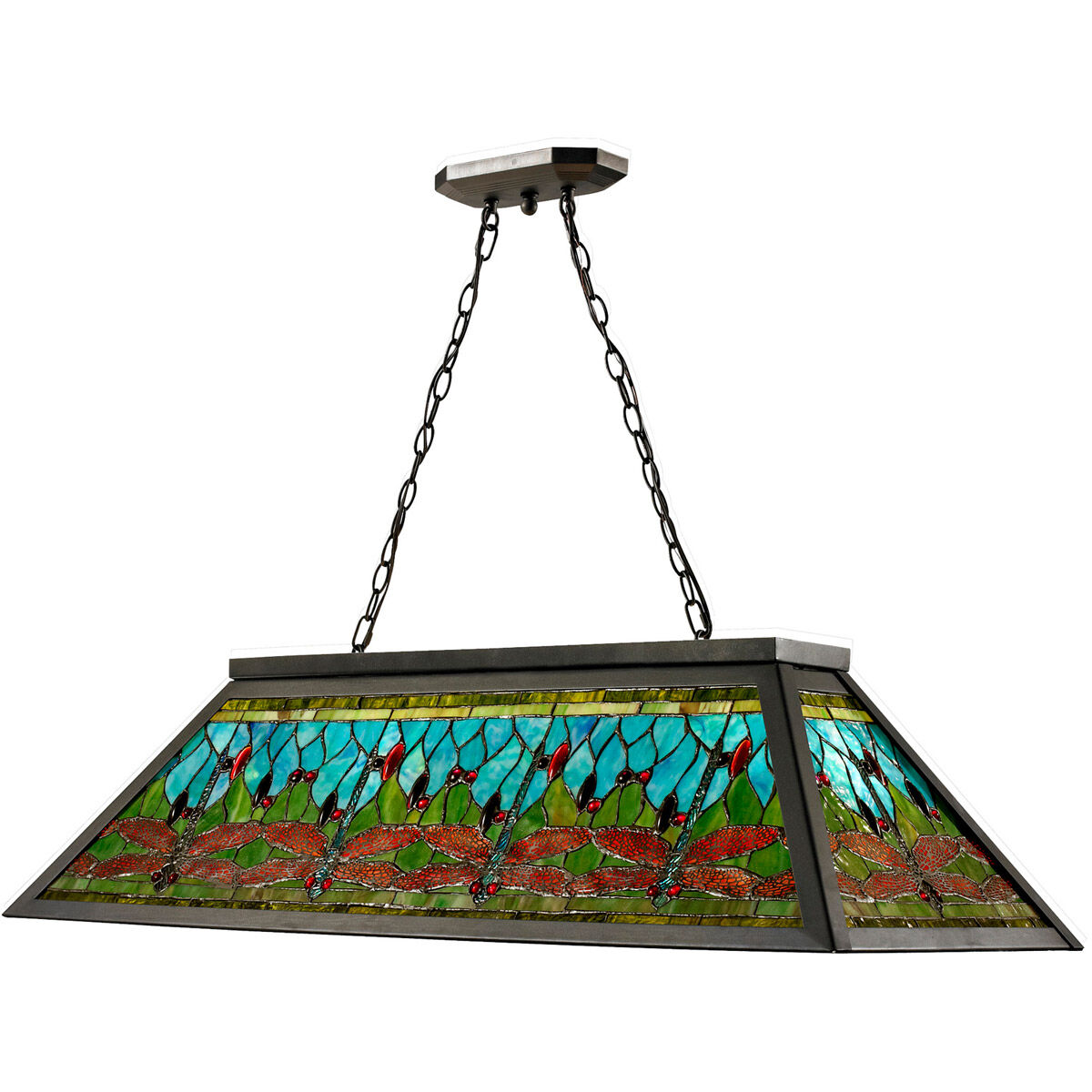 Evelyn 4 Light 44 inch Dark Bronze Pendant Ceiling Light