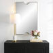 Ticket 36.13 X 24.25 inch Metallic Gold Leaf Vanity Mirror