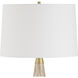 Lyra 28.5 inch 150.00 watt White with Metallic Gold Details Table Lamp Portable Light