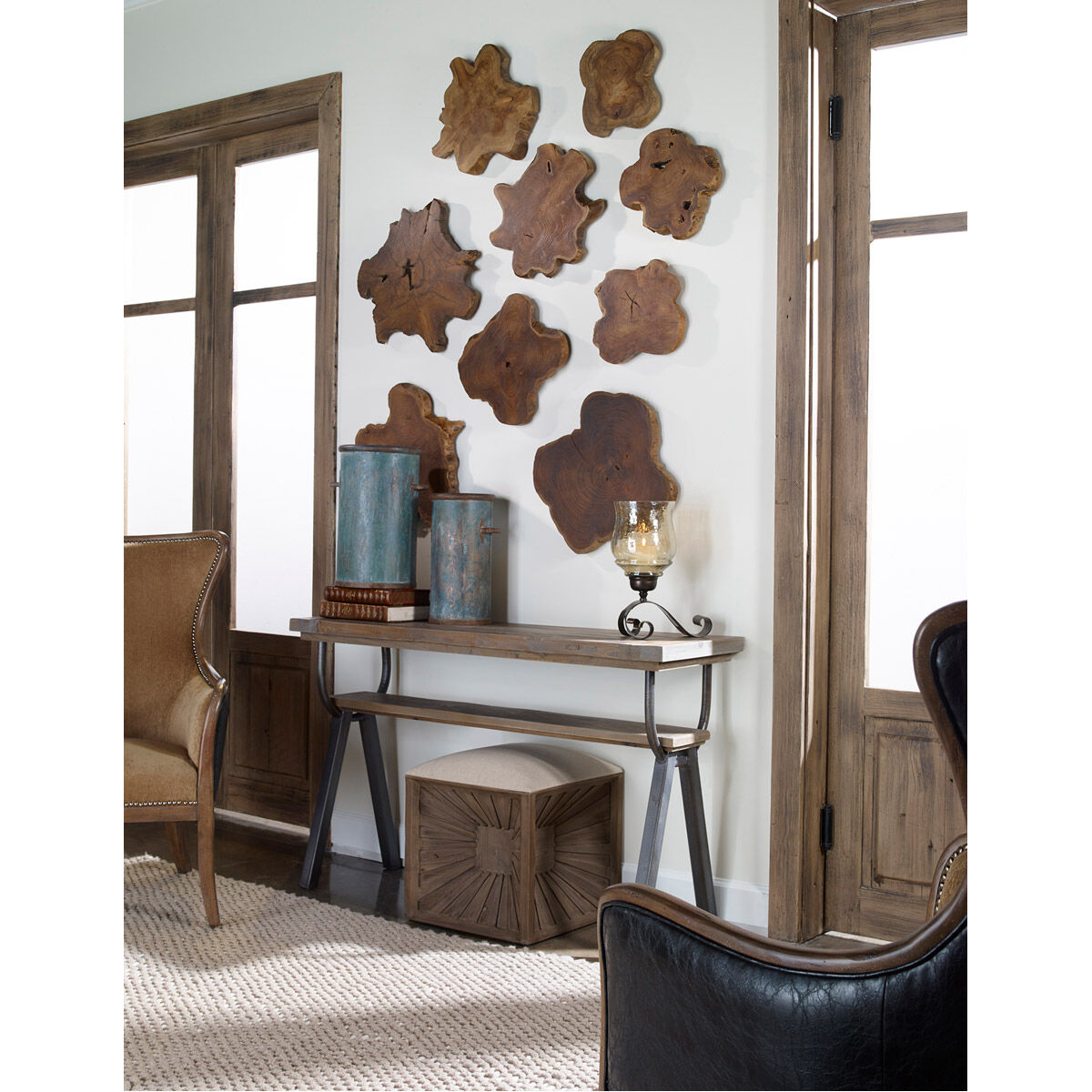 Kalani Natural Teek Wood Wall Art
