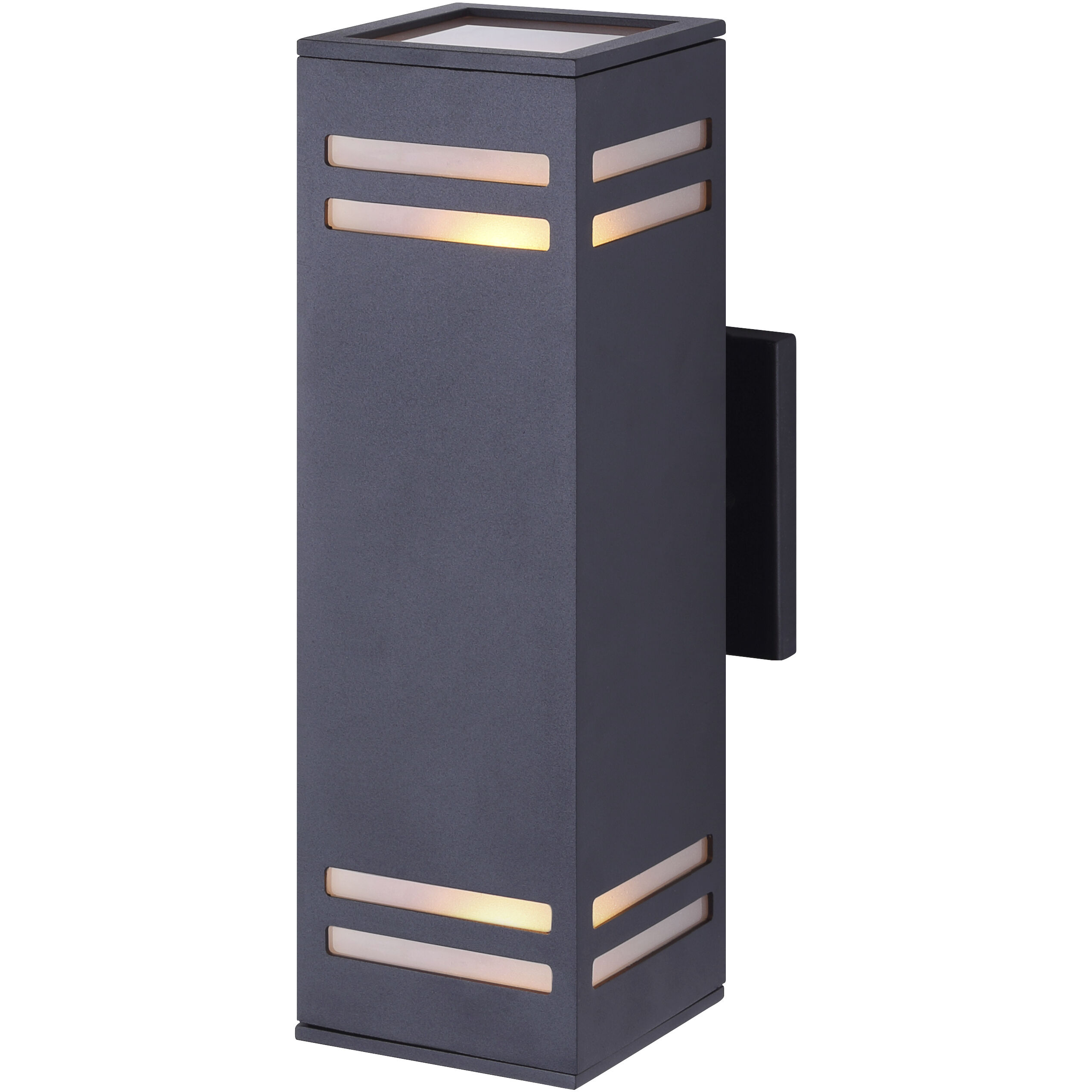 Madison 2 Light 13 inch Black Outdoor Wall Light