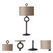 Ferro 35 inch 150 watt Cast Iron Table Lamp Portable Light