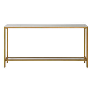 Hayley 60 X 10 inch Antiqued Gold Console Table