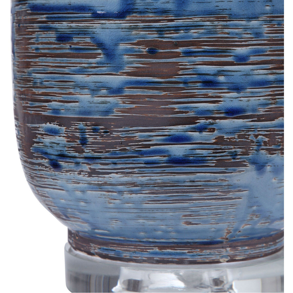 Magellan 32 inch 150 watt Blue Table Lamp Portable Light