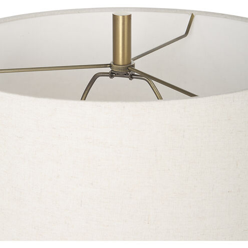 Marille 36 inch 150.00 watt Ivory Man-Made Stone and Brushed Brass Table Lamp Portable Light