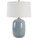 Jubilee 26.75 inch 150.00 watt Sky Blue Glaze with Cobalt Mottled Details Table Lamp Portable Light