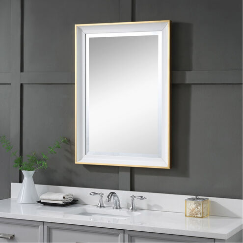 Gema 34 X 24 inch White Wall Mirror