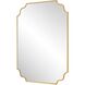 Lennyn 40 X 30 inch Antiqued Gold Leaf Vanity Mirror