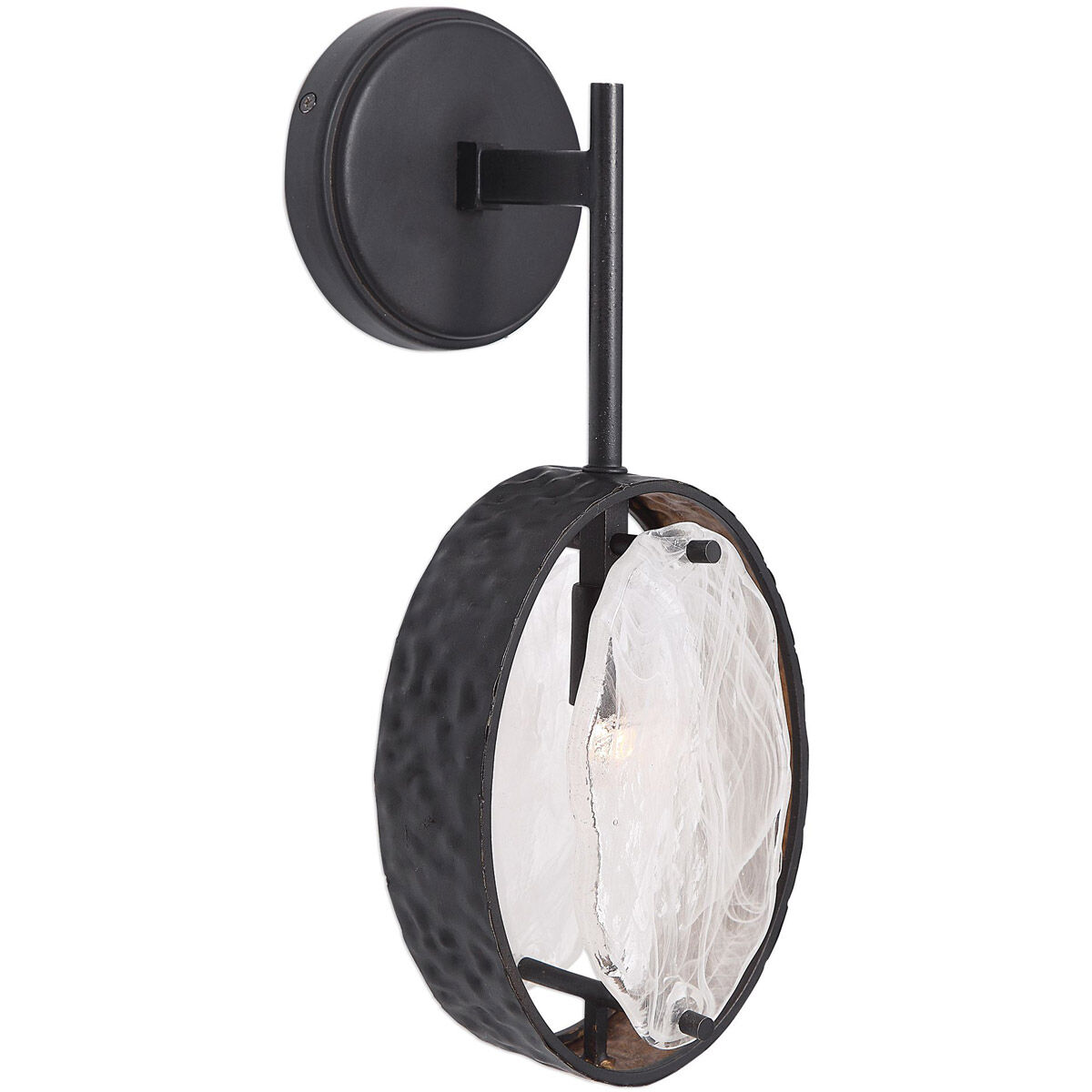 Maxin 1 Light 6 inch Dark Hammered Bronze Wall Sconce Wall Light