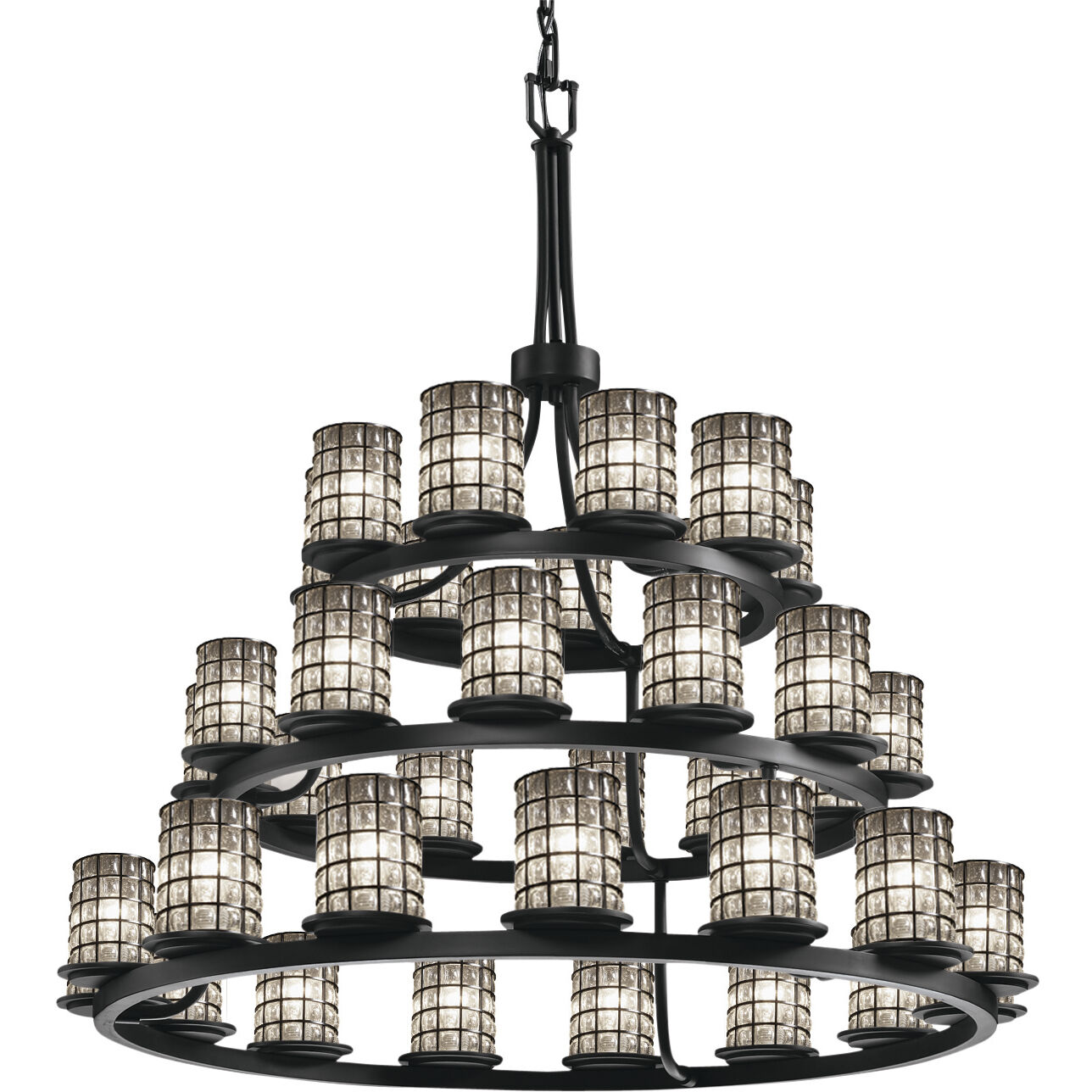 Wire Glass 36 Light 42.00 inch Chandelier
